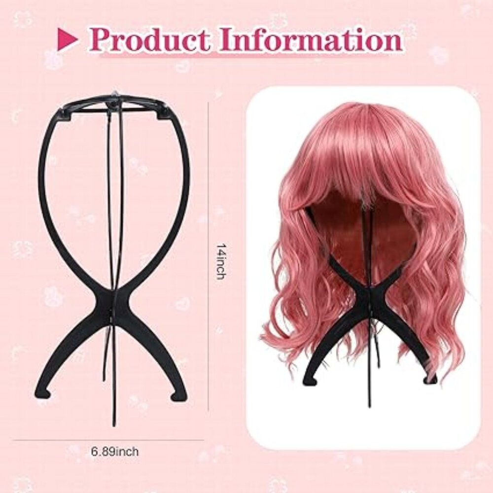 2 Pack Wig Stand Tripod Style Keep your Wigs Nice after Styling
